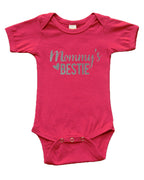PandoraTees Mommy's Bestie Baby Onesie Gift