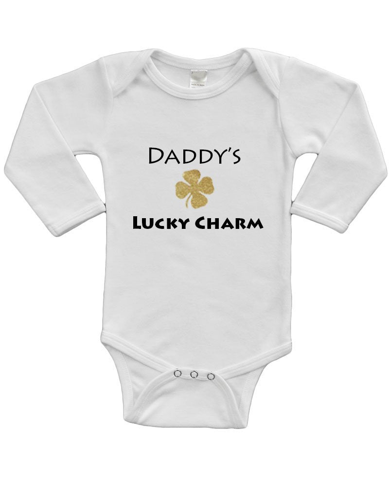 Infant Long Sleeve Onesie - Daddy's Lucky Charm