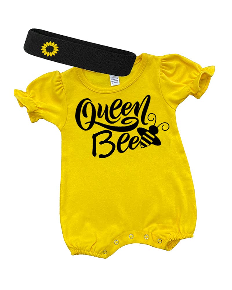 PandoraTees Cute Baby Girl Gift Set - Queen Bee