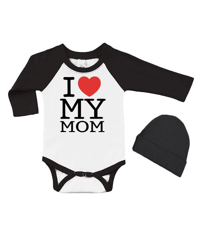 Mothers Day Onesie Gift Set - I Love My MOM