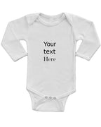 Infant Long Sleeve Bodysuit - Personalize it with Custom Print