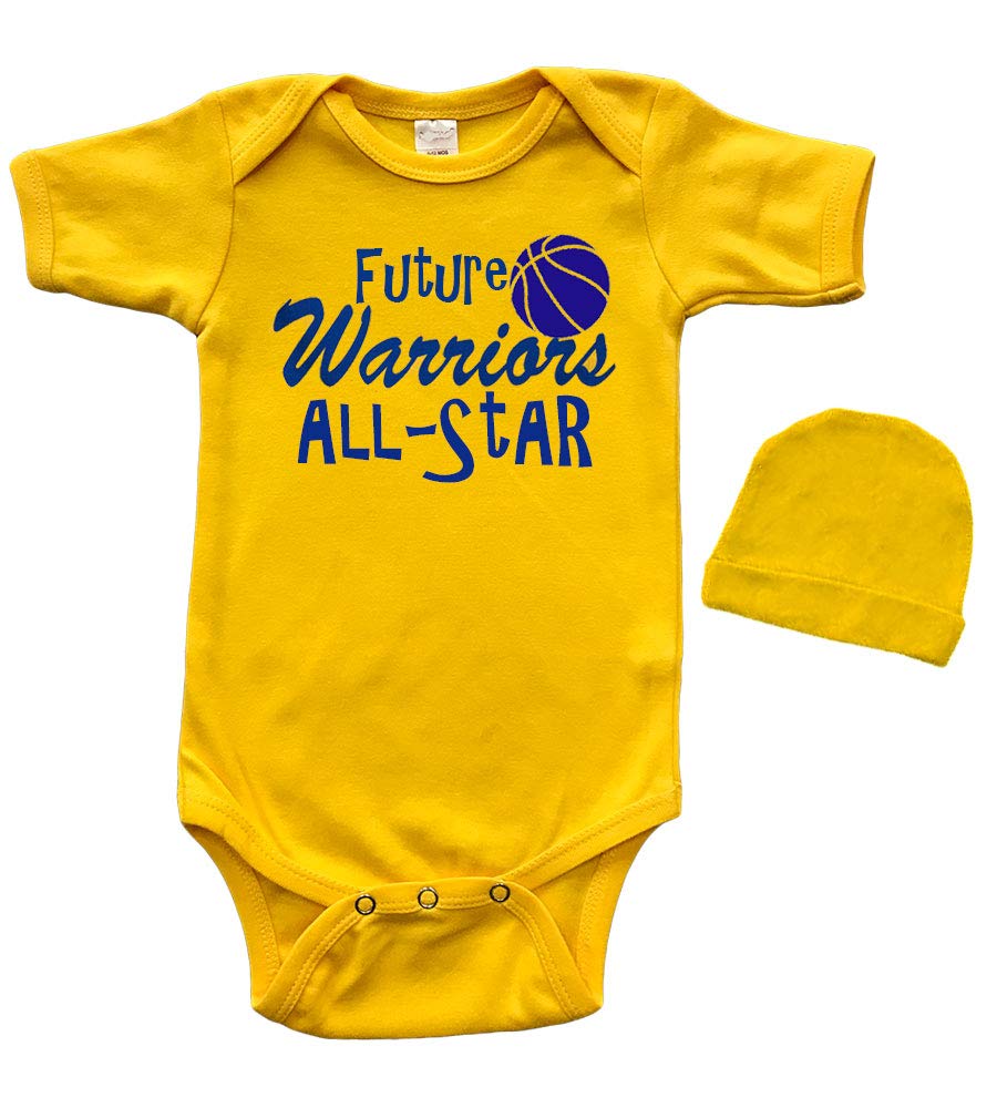 Short Sleeve Baby Bodysuit and Cap Set - Future Warriors All-Star
