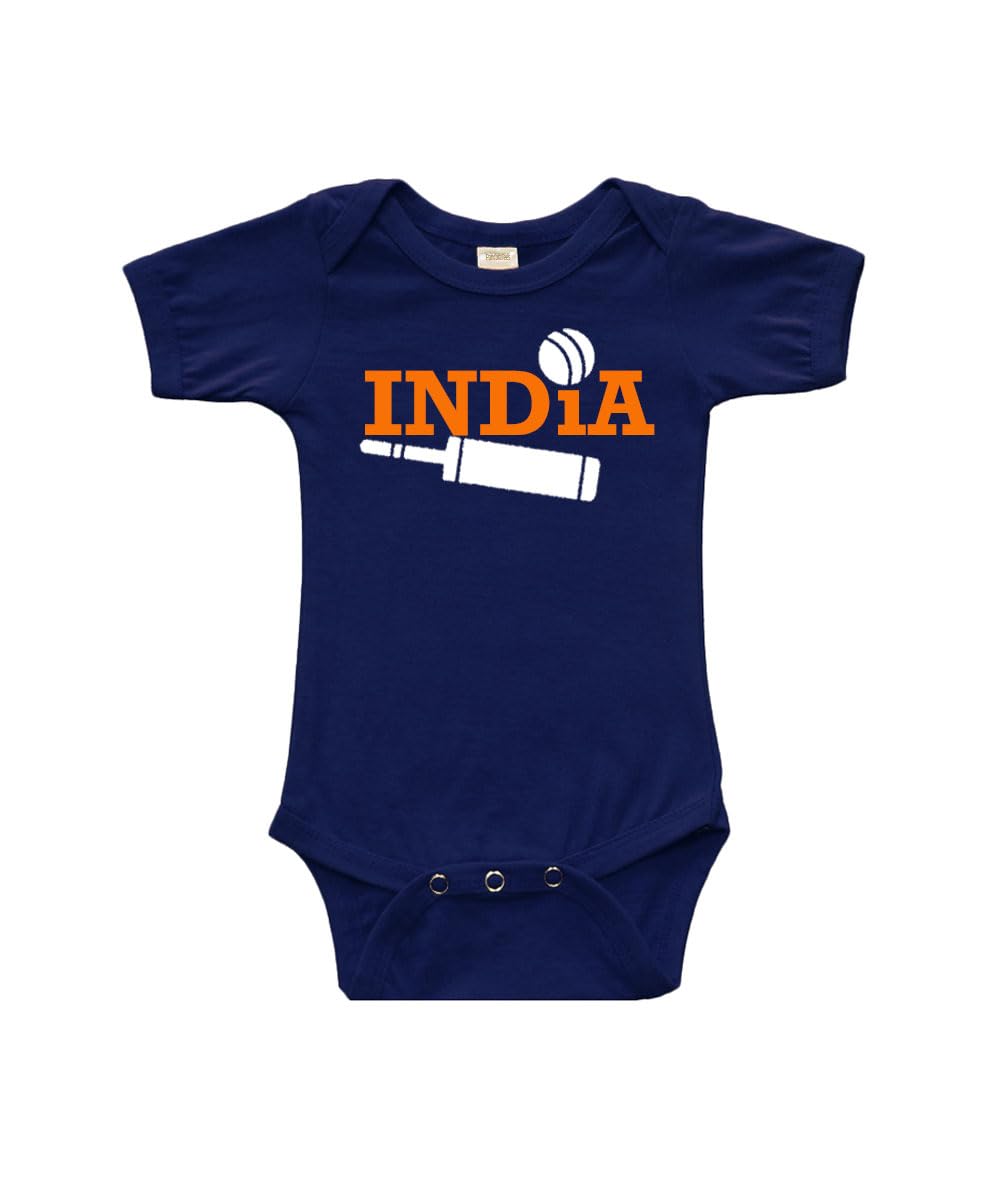PandoraTees India Cricket Baby Gift Set, India Celebration, Cricket Baby Bodysuit, Cricket Baby Clothes