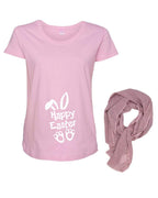 PandoraTees Easter Maternity Shirt Pregnancy Reveal Shirt, Easter Maternity Gift- Happy Easter