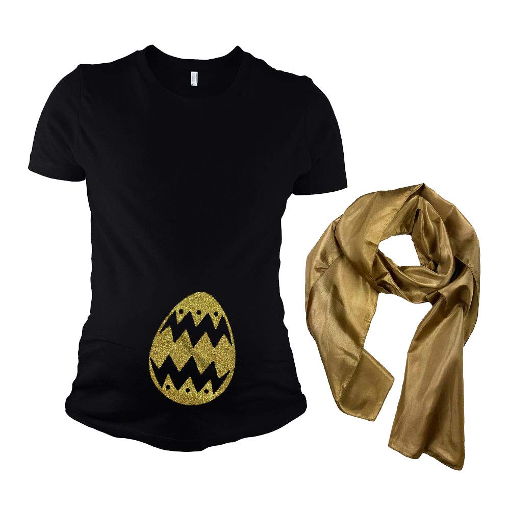 Easter Maternity Tshirt - Golden Egg Maternity Easter Outfit