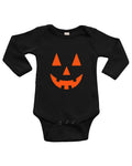 Infant Long Sleeve Onesie -Halloween Jack O' Lantern