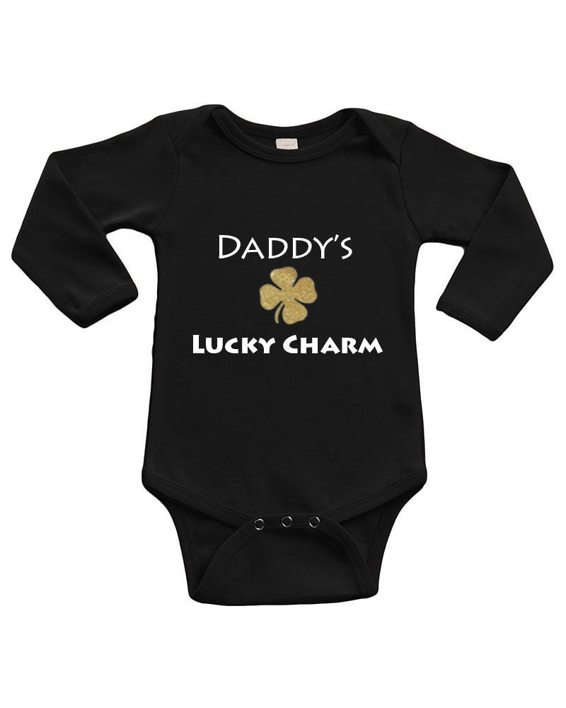 Infant Long Sleeve Onesie - Daddy's Lucky Charm