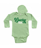 Lucky Vibes Long Sleeve Baby Bodysuit and Cap Set, St Patrick's Day Outfit