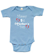 Infant Short Sleeve Bodysuit -Happy 1st Mother's Day