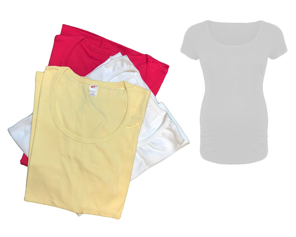 Maternity T Shirt - 3pcs Plain Maternity Top Set