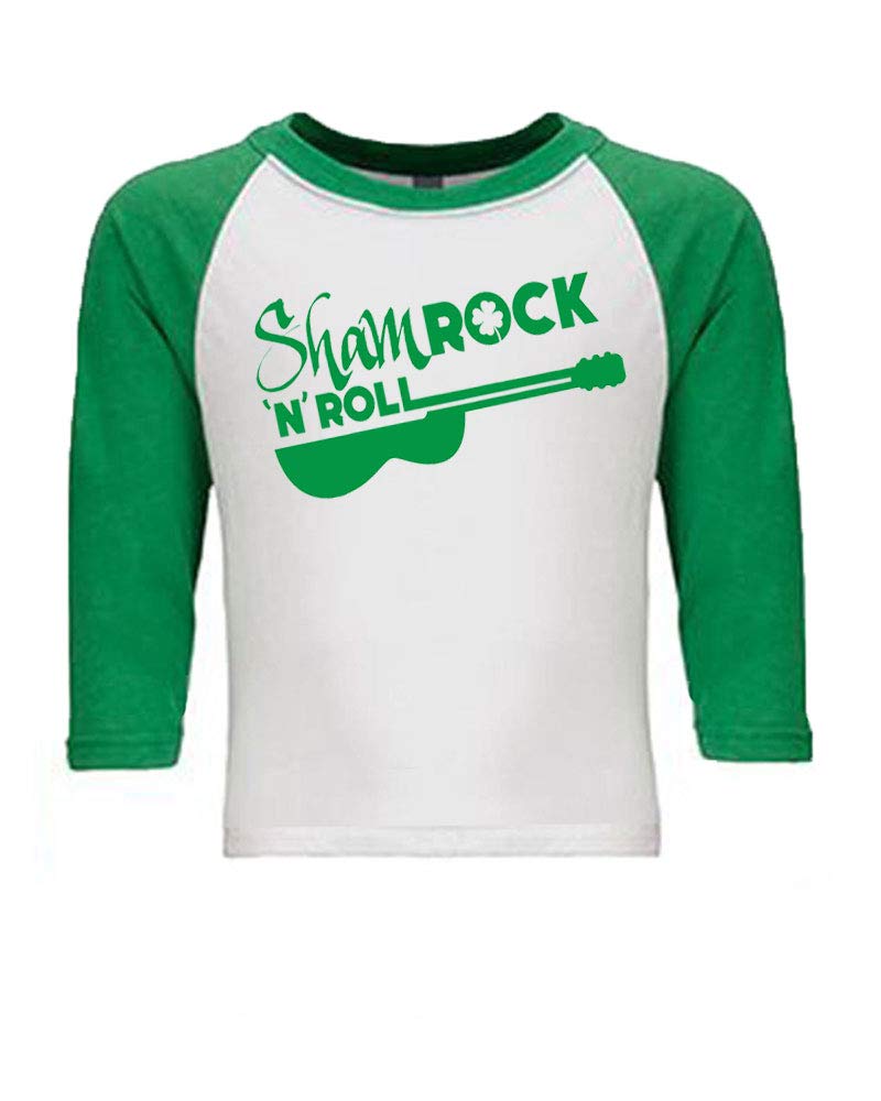 PandoraTees St. Patrick's Day Unisex Baseball Tee - Shamrock N' Roll