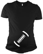 PandoraTees Maternity Football Bump T shirt