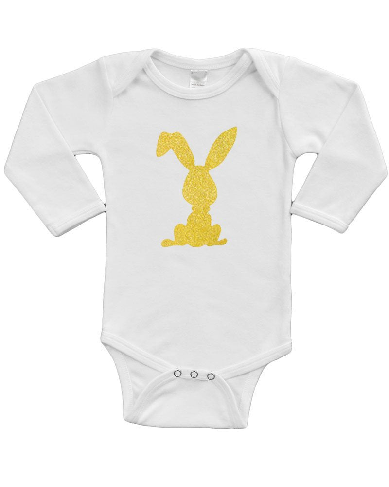 PandoraTees Infant Long Sleeve Onesie - Bunny