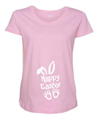 PandoraTees Easter Maternity Shirt Pregnancy Reveal Shirt, Easter Maternity Gift- Happy Easter