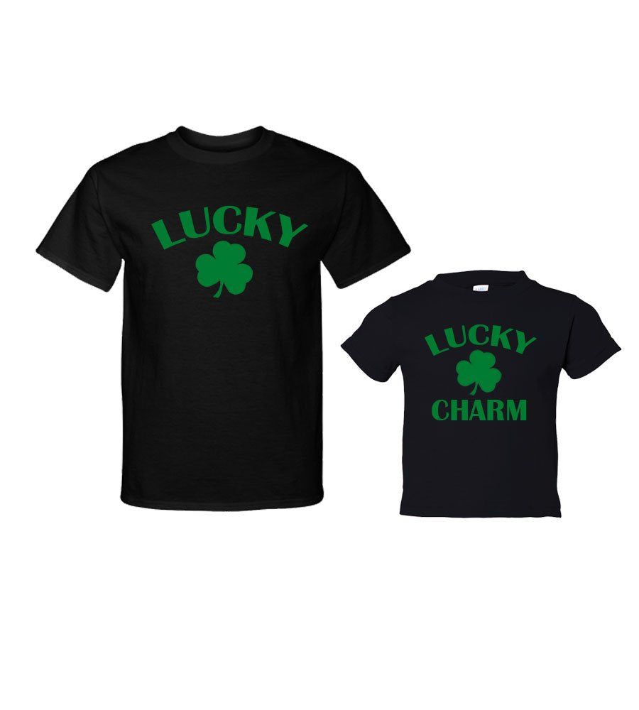 Matching Set -Lucky/Lucky Charm - Short Sleeve Bodysuit & Adult Unisex T-Shirt