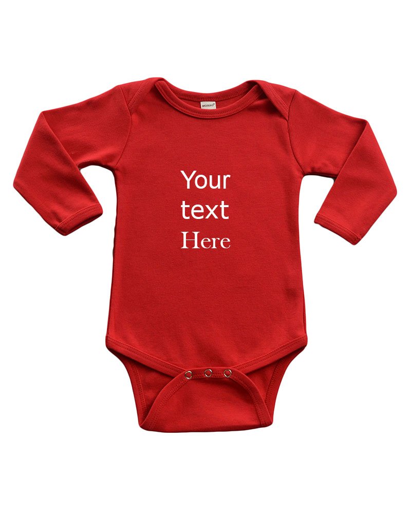 Infant Long Sleeve Bodysuit - Personalize it with Custom Print