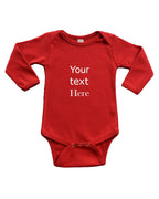 Infant Long Sleeve Bodysuit - Personalize it with Custom Print
