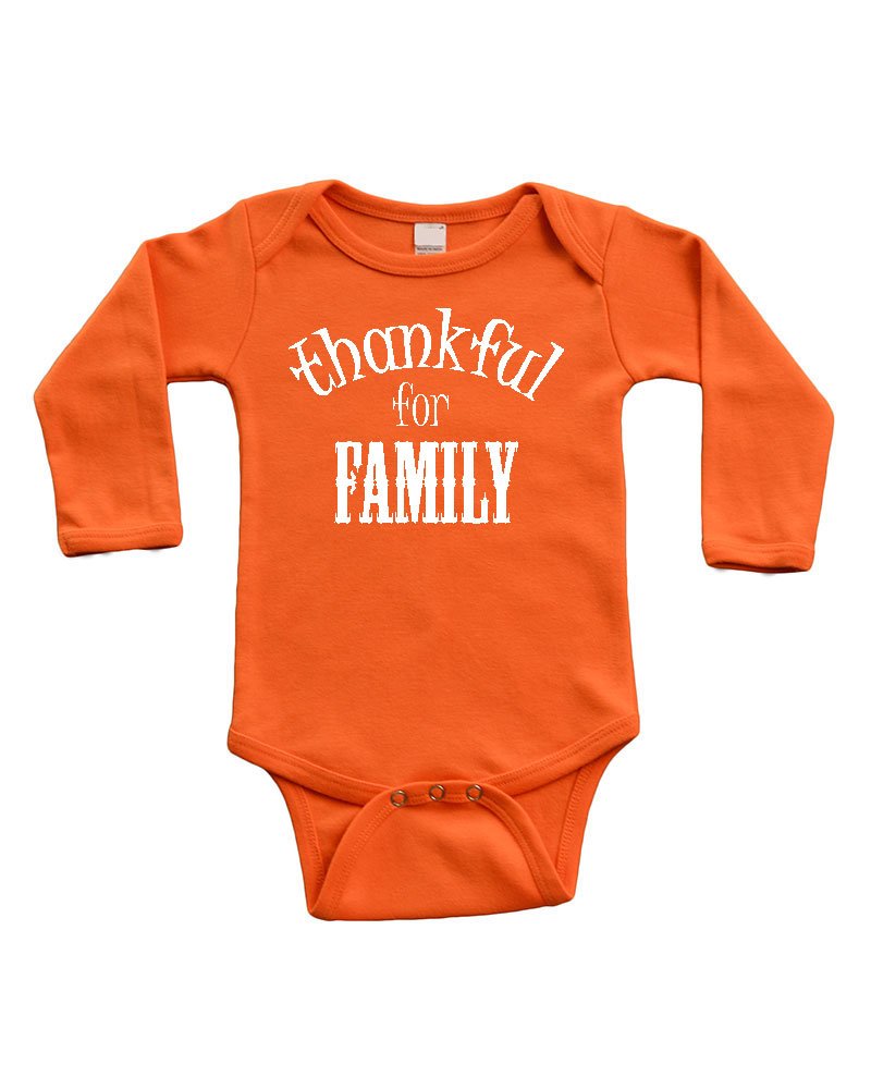 Infant Long Sleeve Onesie - Thankful for Family