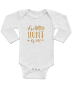 Infant Long Sleeve Onesie - the Hunt is on