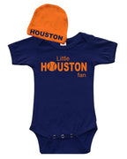PandoraTees Infant Baby Bodysuit Set - Little Houston Fan
