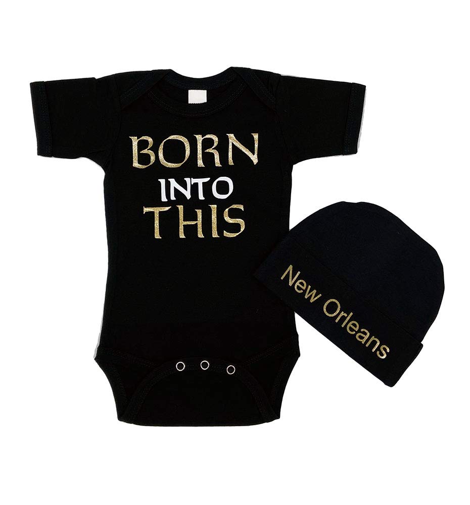 PandoraTees Short Sleeve Bodysuit & Cap Set - Born into This