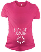 PandoraTees Maternity Short Sleeve T-Shirt - Baby Loading …