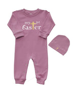 Infant Long Sleeve Romper & Cap Set - My 1st Easter