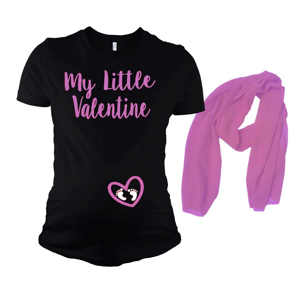 PandoraTees Valentine Pregnancy Shirt - My Little Valentine