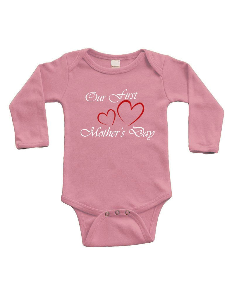 Infant Long Sleeve Bodysuit -Our First Mother's Day