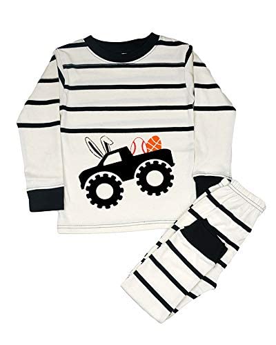 Toddler Easter 2 Piece Set Easter Boys Gift - Monster Truck with Easter Eggs