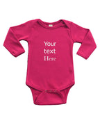Infant Long Sleeve Bodysuit - Personalize it with Custom Print