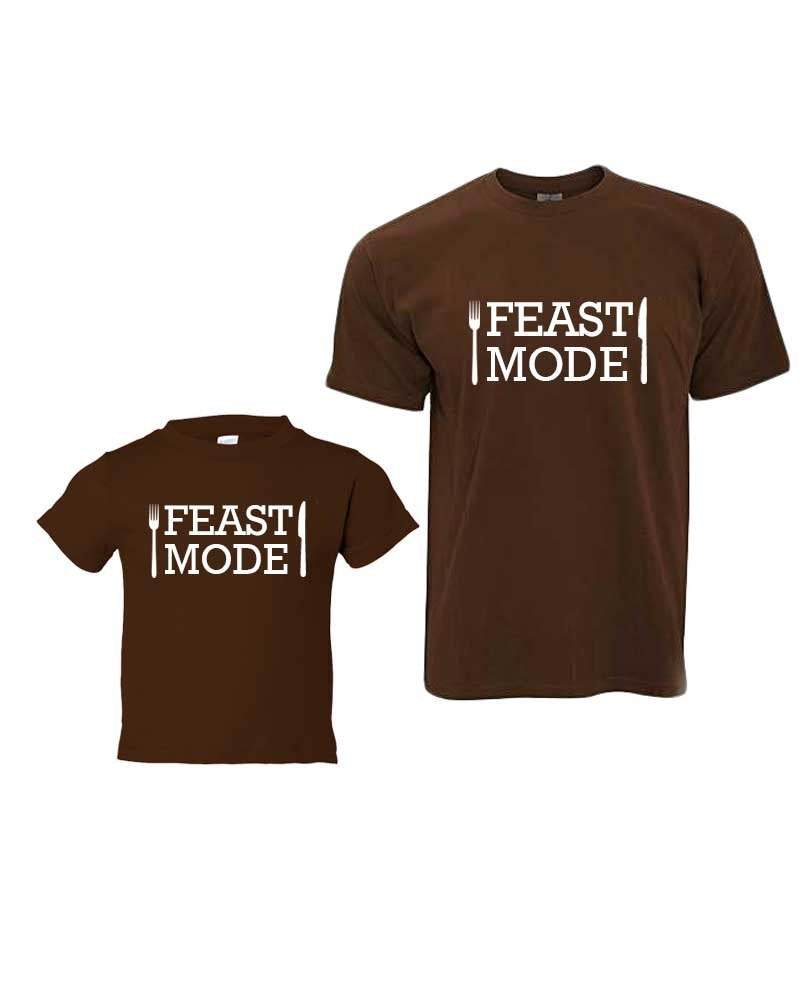 Matching Set -Feast Mode - Short Sleeve Kids & Adult Unisex T-Shirt