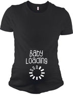 PandoraTees Maternity Short Sleeve T-Shirt - Baby Loading …
