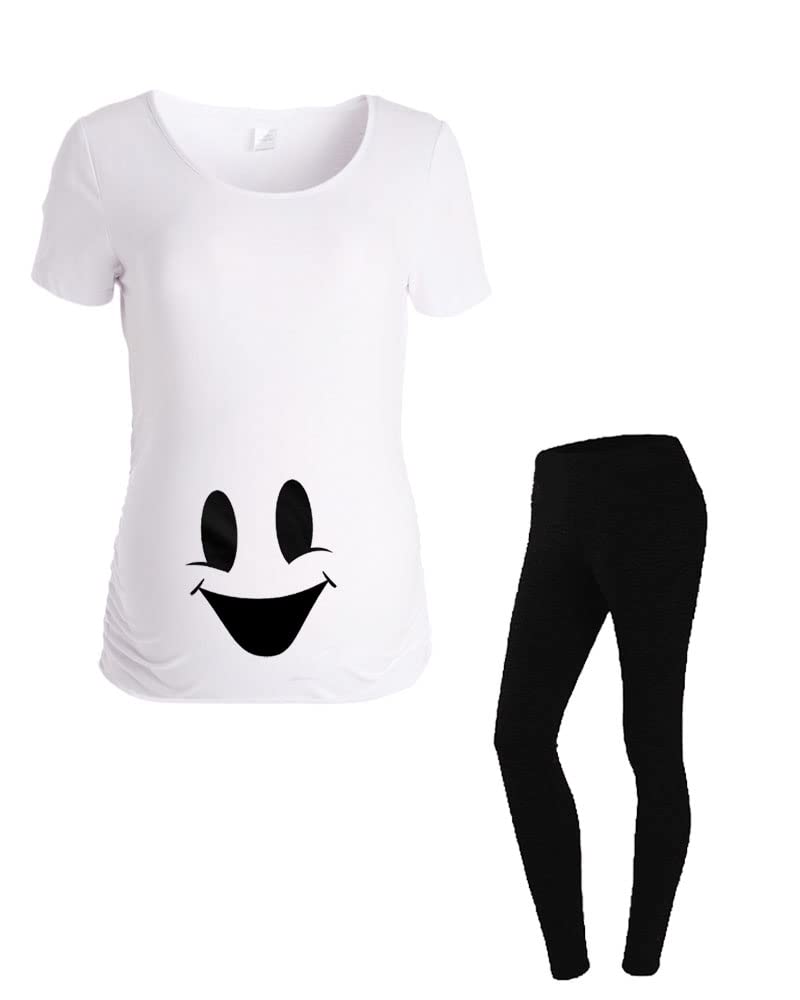 Funny Ghost Halloween Maternity Outfit, Halloween Ghost Pregnancy Costume