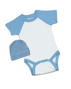 Short Sleeve Raglan Bodysuit and Cap Set