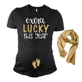Extra Lucky This Year Maternity Top, Pregnancy Reveal, St. Patrick's Day Maternity T-Shirt
