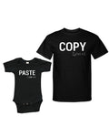 Matching Set - Copy + Paste - Short Sleeve Infant Onesie & Adult T-Shirt
