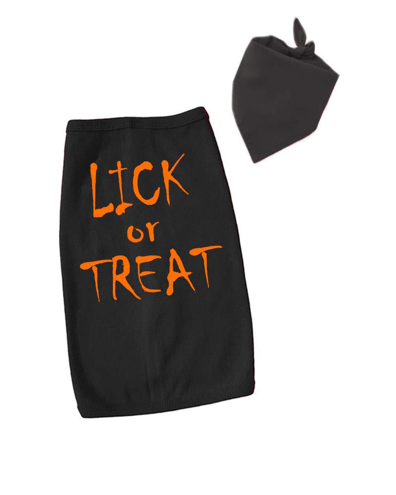 Funny Halloween Dog T-Shirt Costume - Lick or Treat