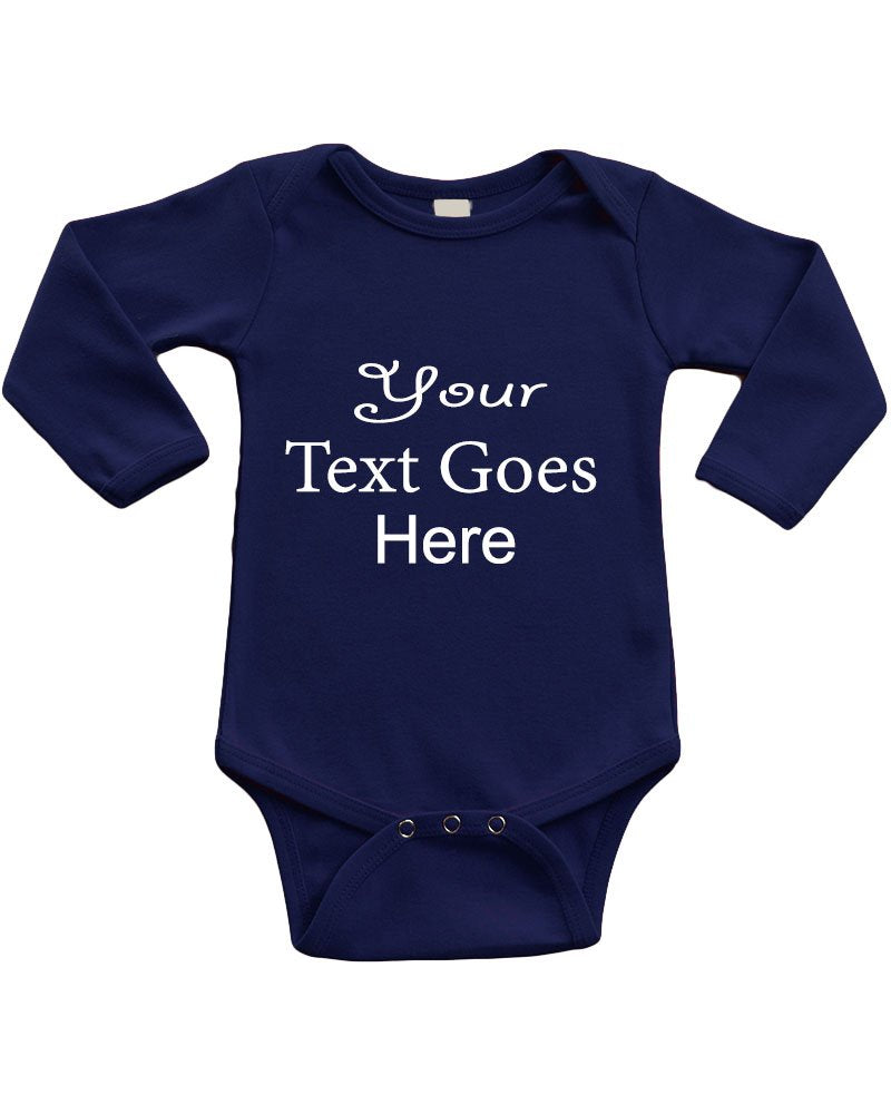 Infant Long Sleeve Bodysuit - Personalize it with Custom Print