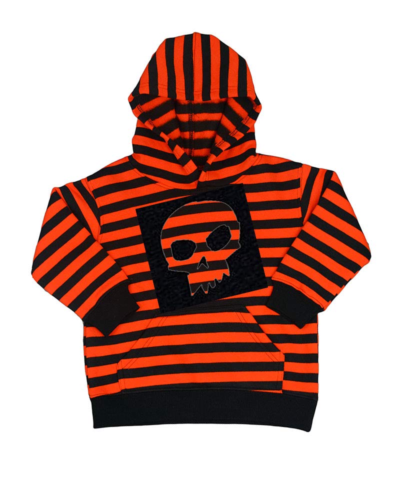 PandoraTees Halloween Toddler Skull Hoodie