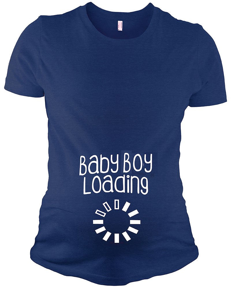 PandoraTees Maternity Short Sleeve T-Shirt - Baby Loading …