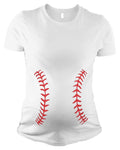 PandoraTees Maternity Baseball Bump T Shirt