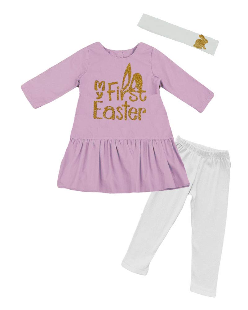 PandoraTees Easter Girls Outfit - My First Easter