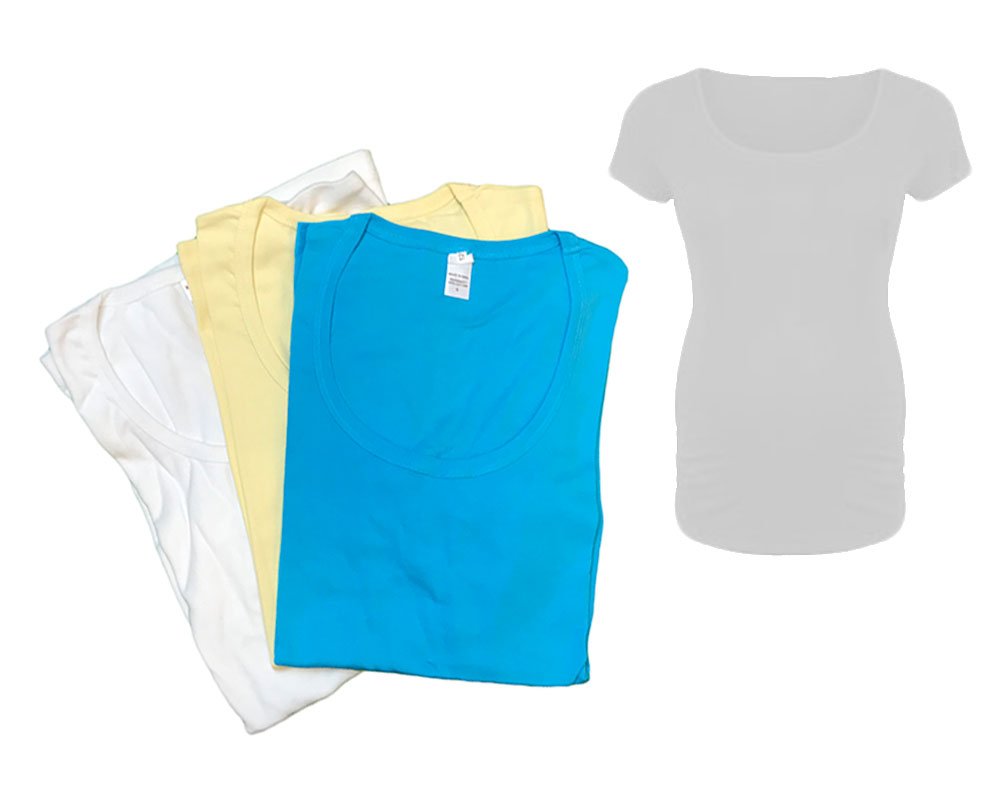 Maternity T Shirt - 3pcs Plain Maternity Top Set