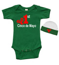 Short Sleeve Bodysuit & Cap Set - 1st Cinco de Mayo