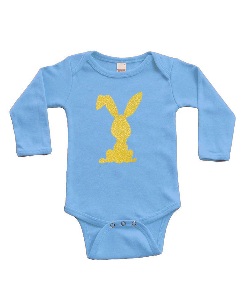 PandoraTees Infant Long Sleeve Onesie - Bunny