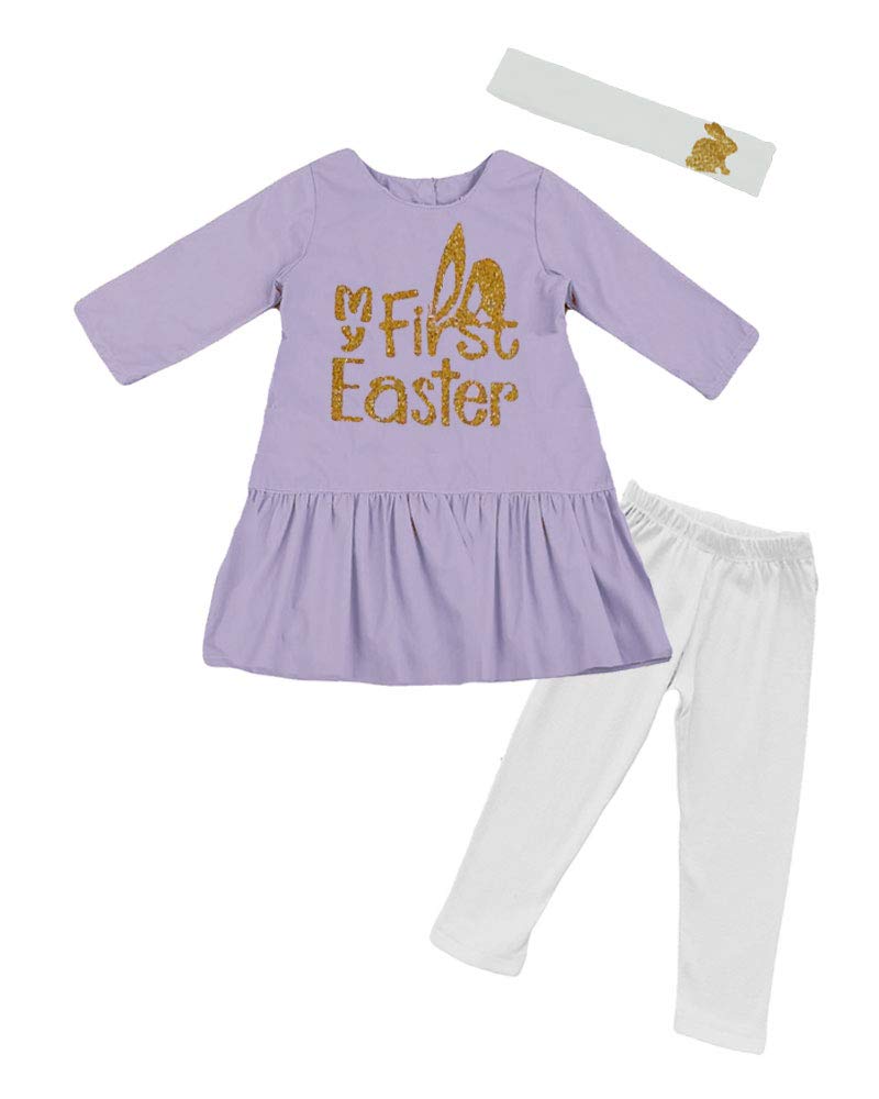 PandoraTees Easter Girls Outfit - My First Easter