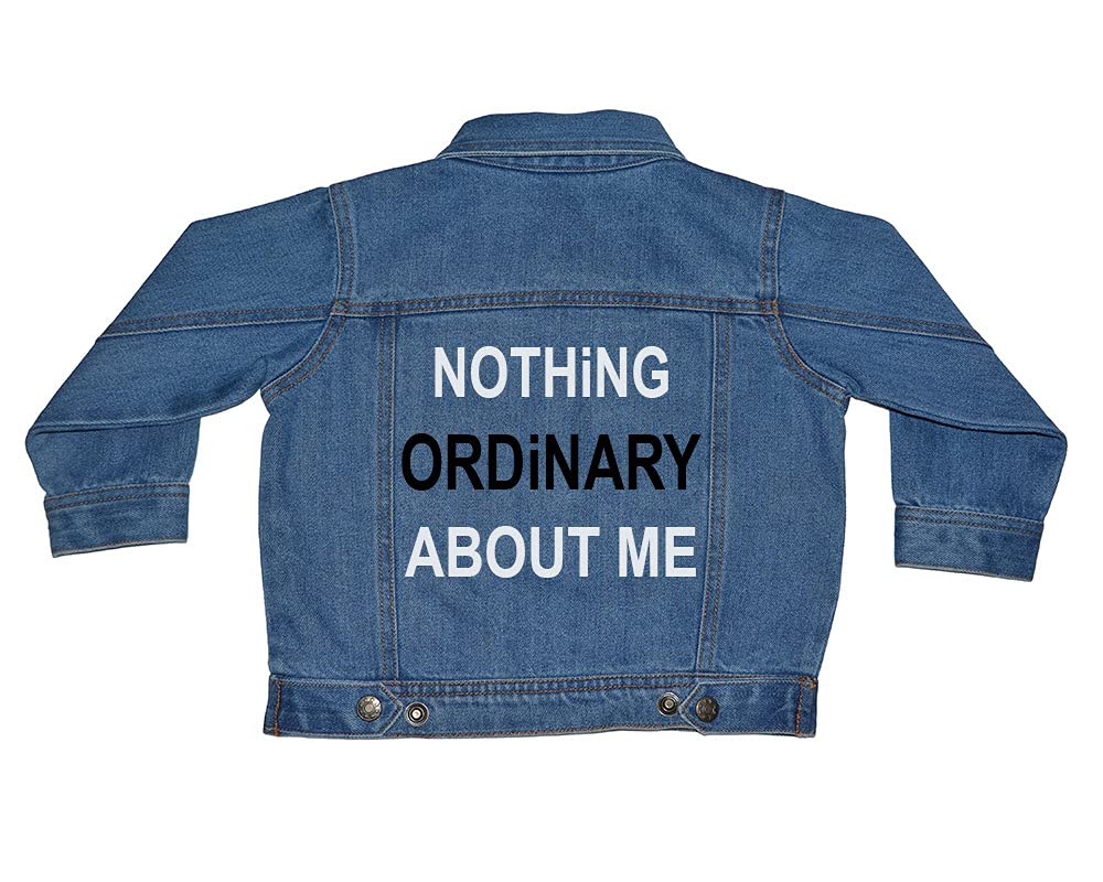 PandoraTees Kids Denim Jacket - Nothing Ordinary About Me