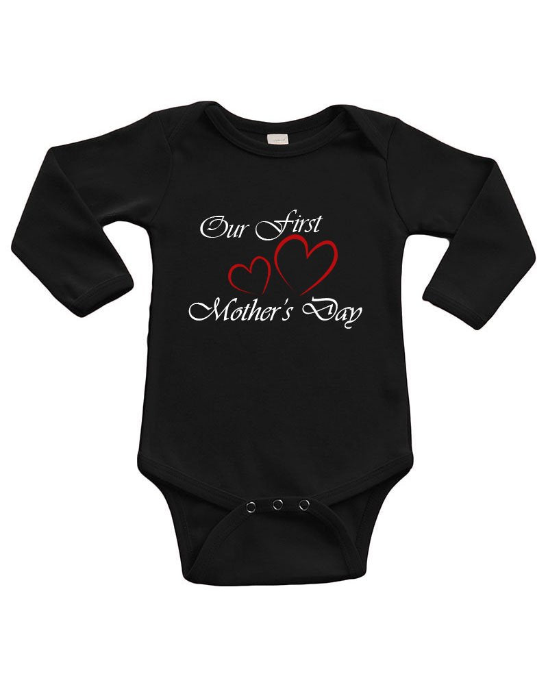 Infant Long Sleeve Bodysuit -Our First Mother's Day