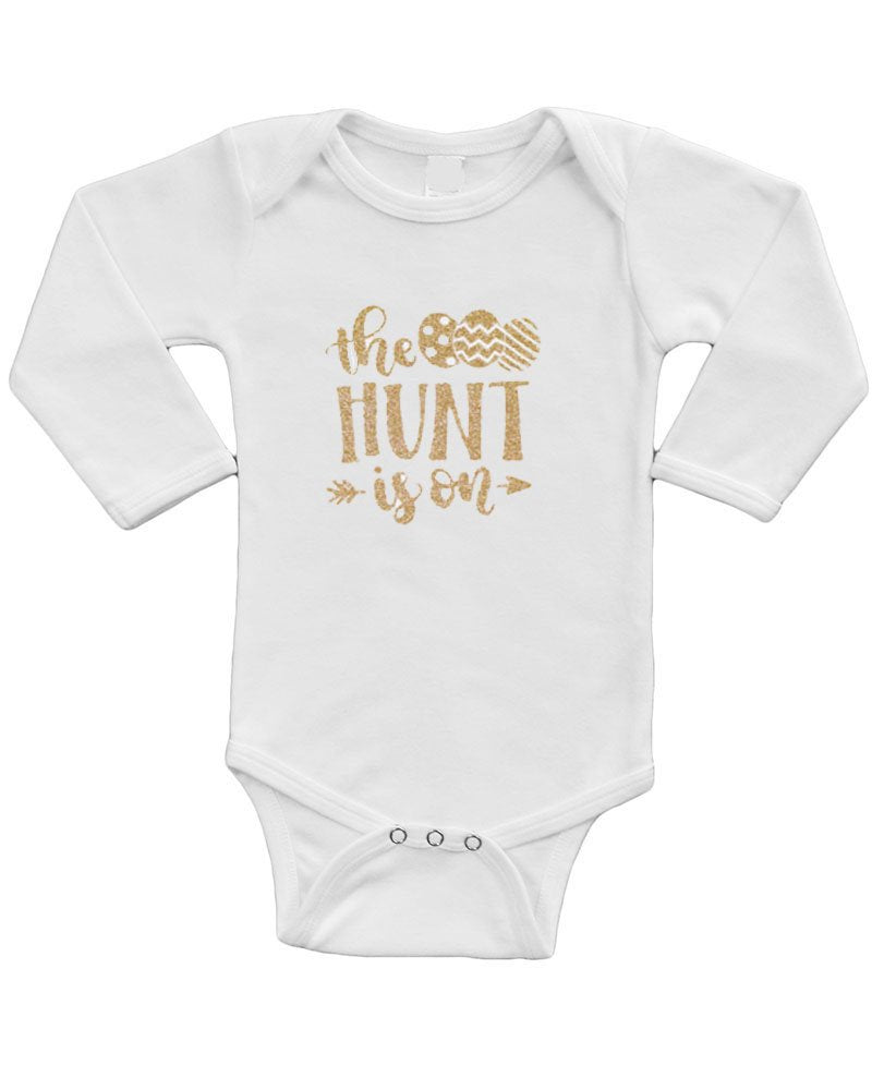 Infant Long Sleeve Onesie - the Hunt is on